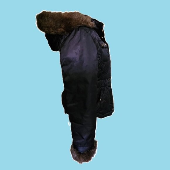 Baby Phat - Quilted Puffer Jacket, w/Leopard lining, Black, USED, size S - Picture 11 of 17